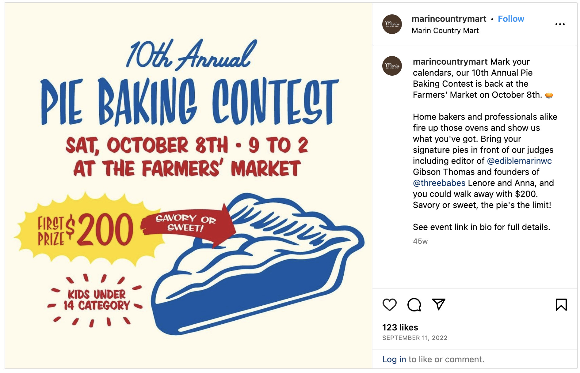  bakery marketing strategies social media contests: example photo