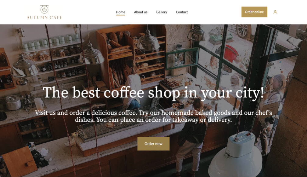 Cafe website template-1