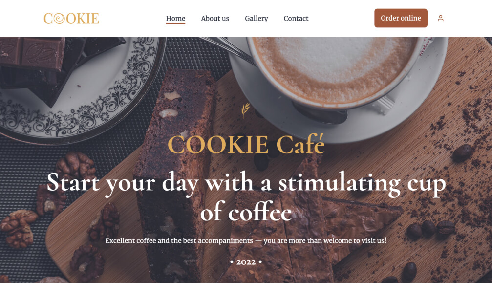 Cafe website template-2