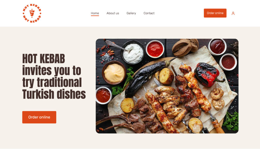 Fast food website template-2