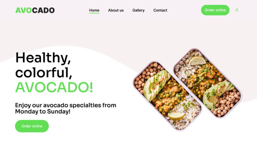 Mexican food website template-2