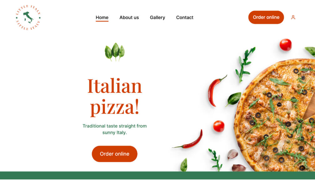 Pizza website template-1