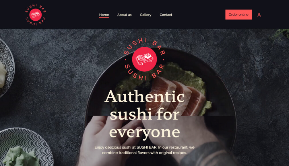 Sushi website template-1