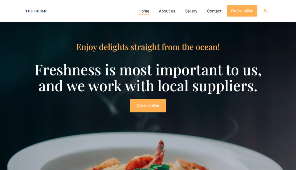 Thai restaurant website template