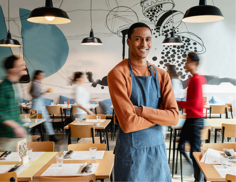 digital restaurant menu board: ordering system example photo