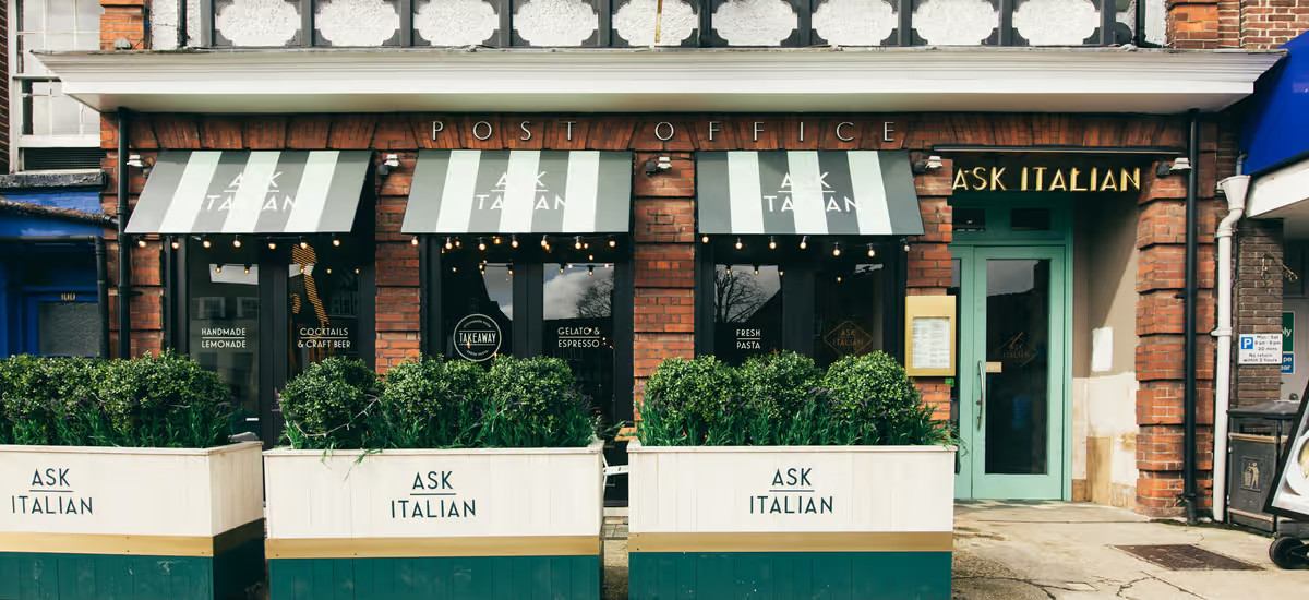 Italian restaurant names - an example photo