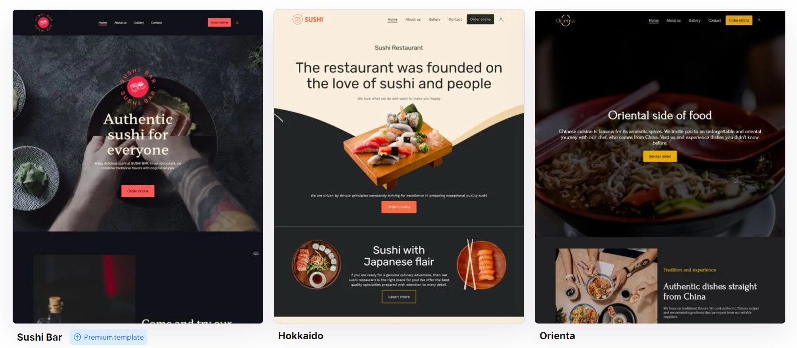  japanese restaurant names - restaurant website templates