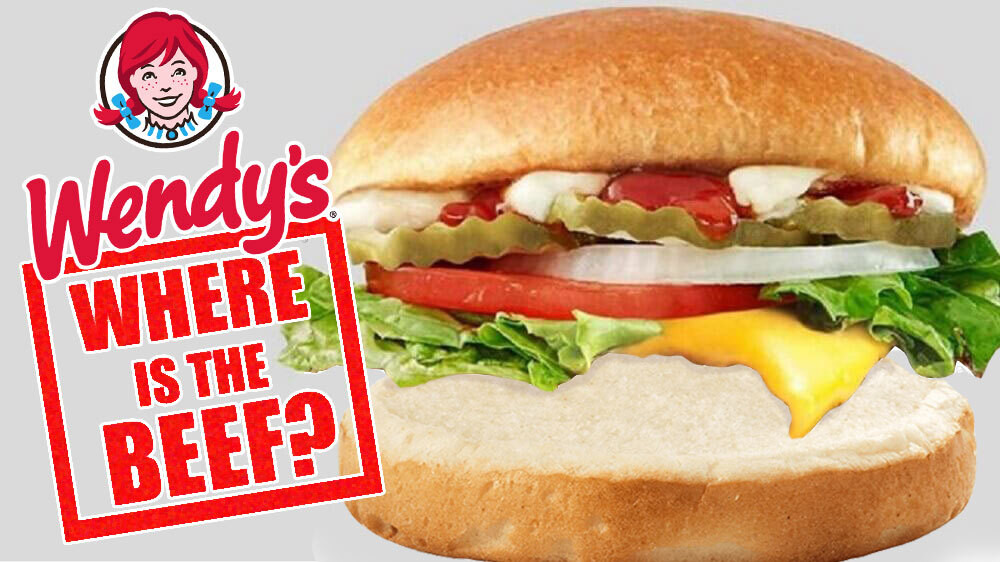 restaurant advertising - wendys where is the beef