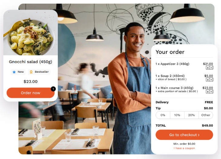 prowadzenie restauracji - system zamówień online