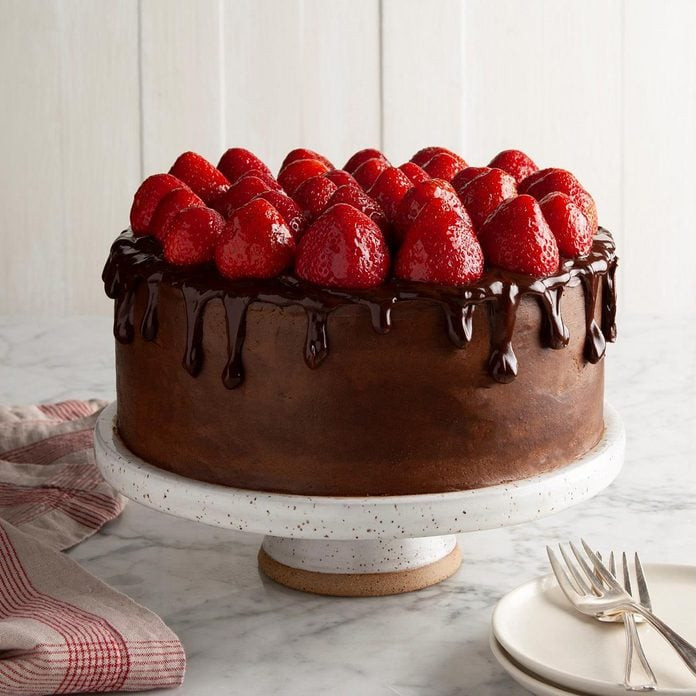 how to price baked goods - chocolate strawberry celebration cake