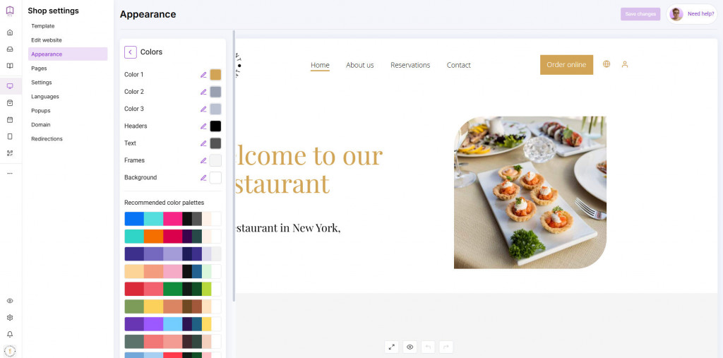 how to sell food online designing a restaurant website 