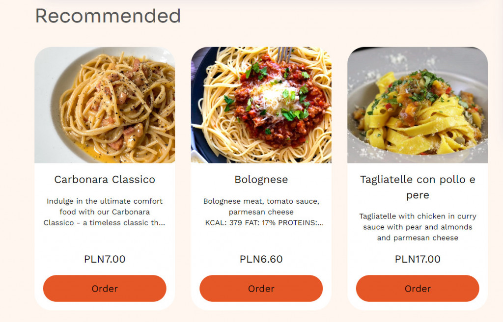 counter service - upselling in an online ordering system for restaurants