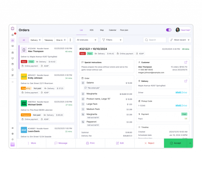 Restaurant Order Management System | UpMenu