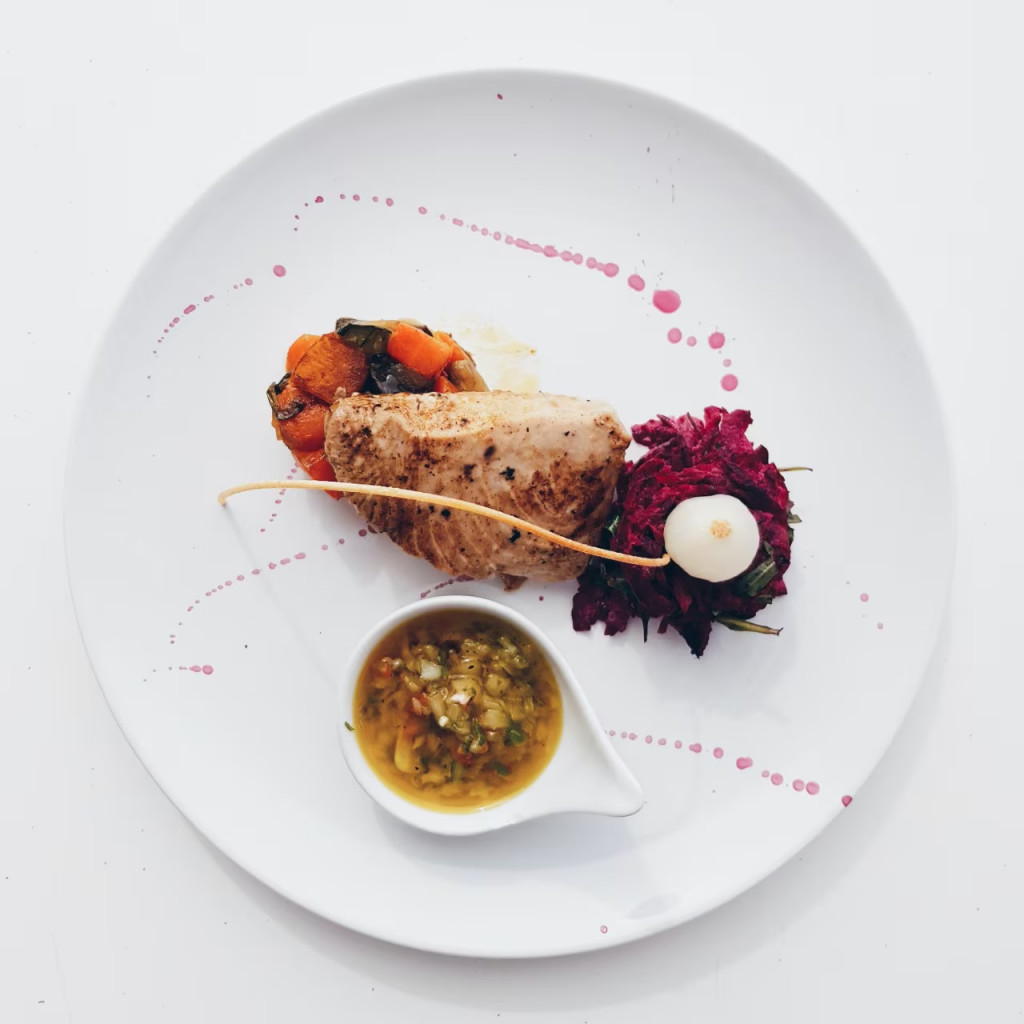ALT: food presentation using white space 