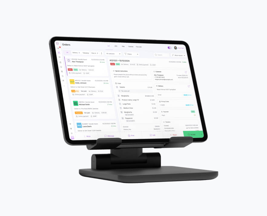 Start receiving and managing orders